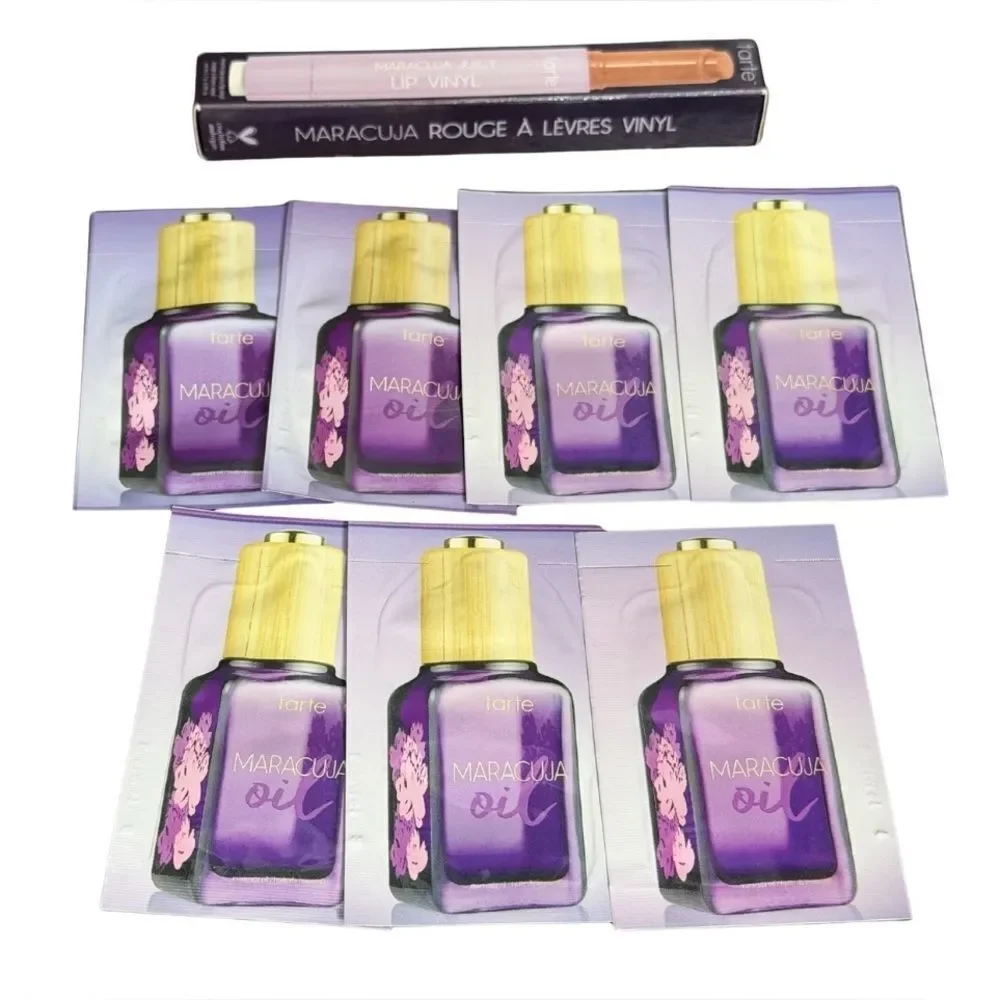 tarte Maracuja Lip Vinyl and Maracuja Oil Samples + Bundle – NEW